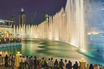 Dubai Evening Tour with Fountain Show, Burj Khalifa & Marina