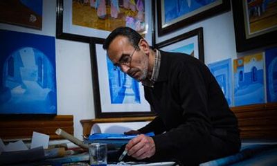 Paint Your Own Chefchaouen Artwork with a Local Artist