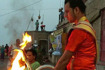 Varanasi Sunset Boat Evening Ganga Aarti and Walking Tour