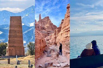All-Inclusive Day Trip: Burana, Canyons & Issyk Kul with Pickup