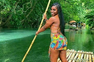 Montego Bay Bamboo Rafting with Limestone Massage Experience