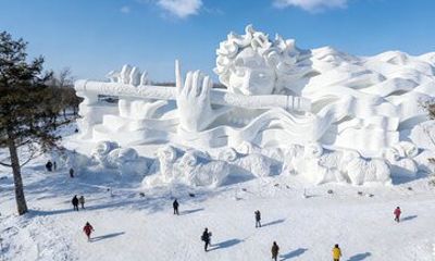Harbin Private Day Tour with Entry Tickets: Sun Island&Snow World