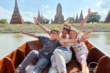 Ayutthaya Temples Boat Trip Island and Chao Phrom Market Tour