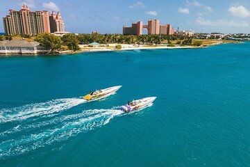 Bahamas Poker Run Helicopter Guided Powerboat Beach Experience