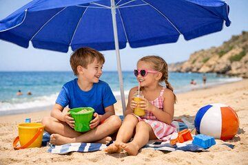 Beach Day Made Easy: 2 Bikes, 2 Chairs & Umbrella -Delivery