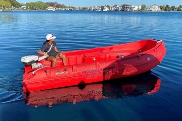 Whaly with Electric Outboard Motor Rental in Foster City Lagoon