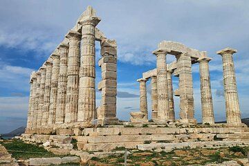 Athens Poseidon Temple Sunset with a Beach Stop and Thorikos