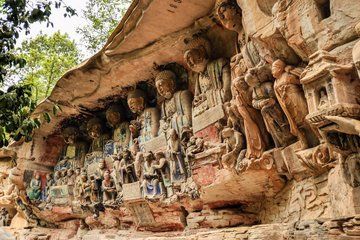Chongqing Dazu Rock Carvings Ciqikou Old Town Join in Day Tour