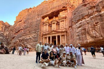 Petra and Wadi Rum Desert and Heritage Day Tour from Amman