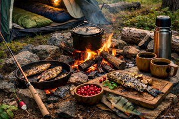 24hour Survival in Lapland Forest Sauna Hot tube and Lunch