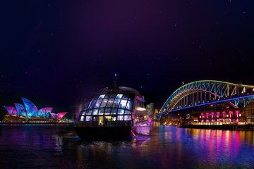 Vivid Sydney Glass Boat Signature Dinner Cruise
