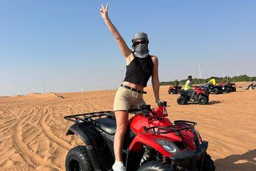 Premium Dune Bashing Safari with Quad Bike ATV Ride BBQ Dinner