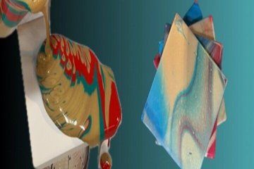 Fluid Art Coasters