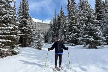 Private Kananaskis Snowshoe and Frozen Falls From Calgary