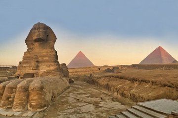 Pyramids and Citadel from Port Said