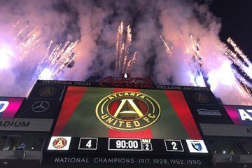 Atlanta United Football Game at Mercedes Benz Stadium