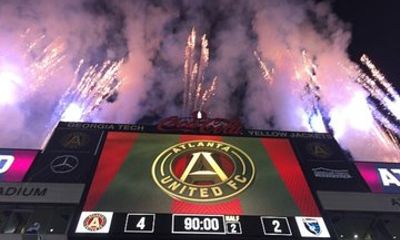 Atlanta United Football Game at Mercedes Benz Stadium