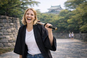 Wakayama Castle Samurai Photo Experience (Small Group, 90 Min)