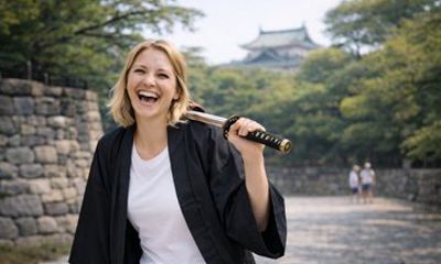 Wakayama Castle Samurai Photo Experience (Small Group, 90 Min)