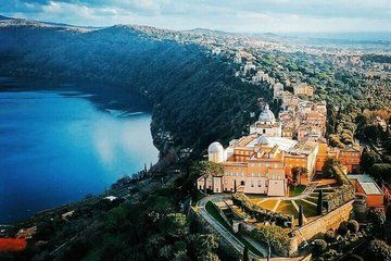 From Rome Castel Gandolfo with entrance to the Papal Palace