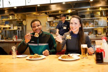 Hiroshima and International Style Okonomiyaki Dinner at Mitchan