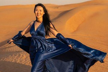 Flying Dress Photoshoot Experience in Desert