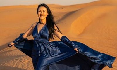 Flying Dress Photoshoot Experience in Desert