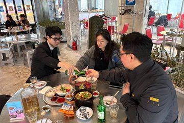 Korean After Work Night Out Soju Bomb and Karaoke