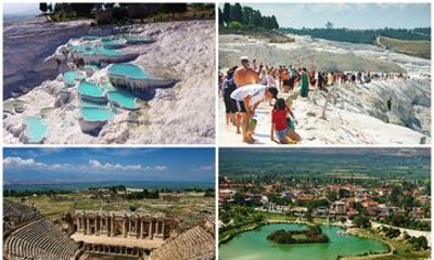 From Antalya/Kemer: Pamukkale and Hierapolis Tour with Lunch