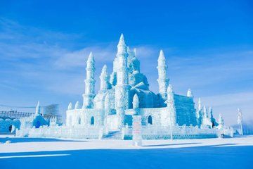 Harbin City Day Tour Songhua River Ropeway and Ice Swimming Show