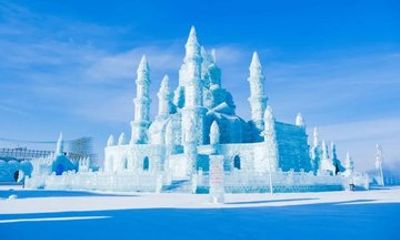 Harbin City Day Tour Songhua River Ropeway and Ice Swimming Show