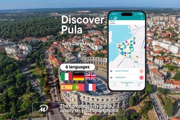Visit Pula at your own pace without groups or schedule with your mobile