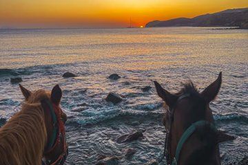 Santorini Family Horseback Adventure:Volcanic Trails & Beach Ride