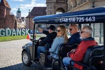 Premium City Tour Gdansk 'Golf Cart & Local Beer & Hidden Gems
