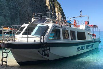 From Alykes Alykanas Boat Tour to Shipwreck Beach and Blue Caves