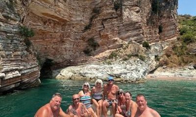KSAMIL, Boat Tour to Pigeons Cave Hidden Beaches & Ksamil Islands