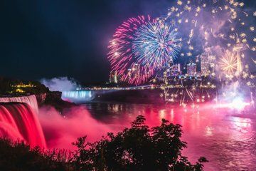 Niagara Falls Night Tour with Journey Behind Falls and Fireworks