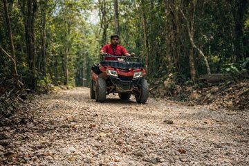 Akumal VIP ATV Adventure Cenote and Zipline with Pickup