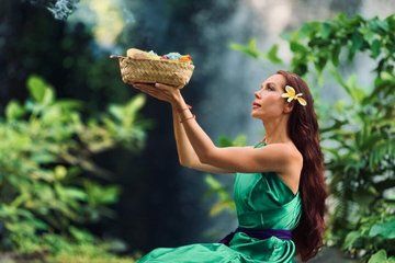 Spiritual Purification Ritual at Taman Beji Griya Waterfall