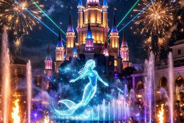 The Land of Legends Night Show with Shopping from Antalya & Kemer