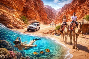 Sharm El Sheikh Day Adventure To Dahab Colored Canyon & Blue Hole
