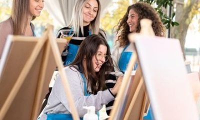 Mystery Paint and Sip Night at a Trendy Hotel in Tampa