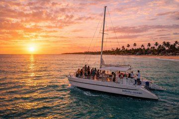 Punta Cana Sunset Party Boat with Lobster and Champagne