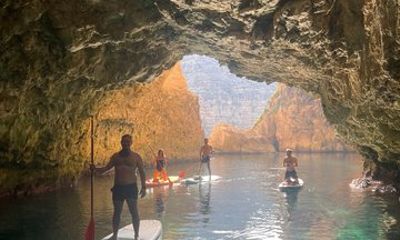 Blue Grotto SUP Boarding Adventure in Malta