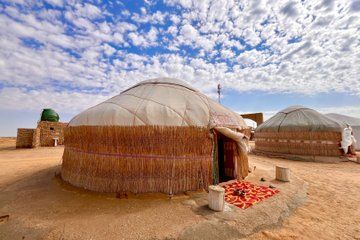 Sleep in the Desert Yurt Night Among Sand and Mystery Fortresses