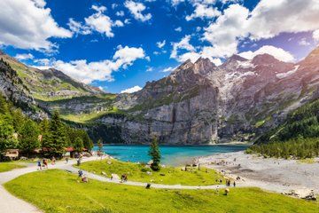 Oeschinen Lake Scenic Hiking Experience from Interlaken