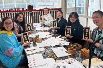 Kyoto Personalized Kanji Name Seal (Hanko) & Matcha Sweets