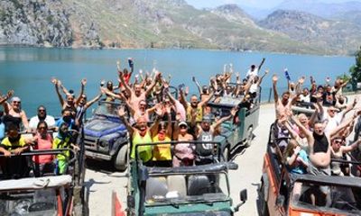 Jeep Safari and Green Lake Boat Trip from Side