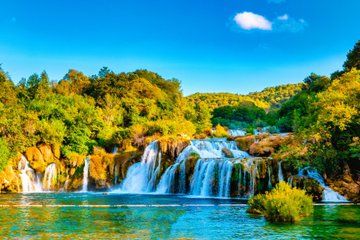 Krka Waterfalls and Skradin Swimming Private Tour from Trogir