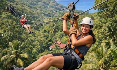 Visit Soufriere for Ziplining and Hiking with Mud Baths and lunch